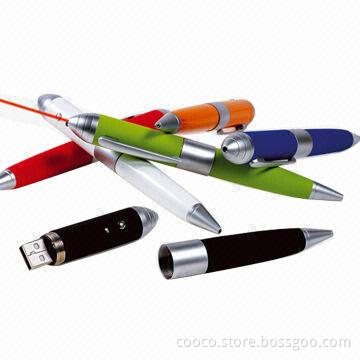 Pen USB Flash Drives, Spring Loaded Connector, 10 to 20Mbps Reading Speed Data Transfer Rate
